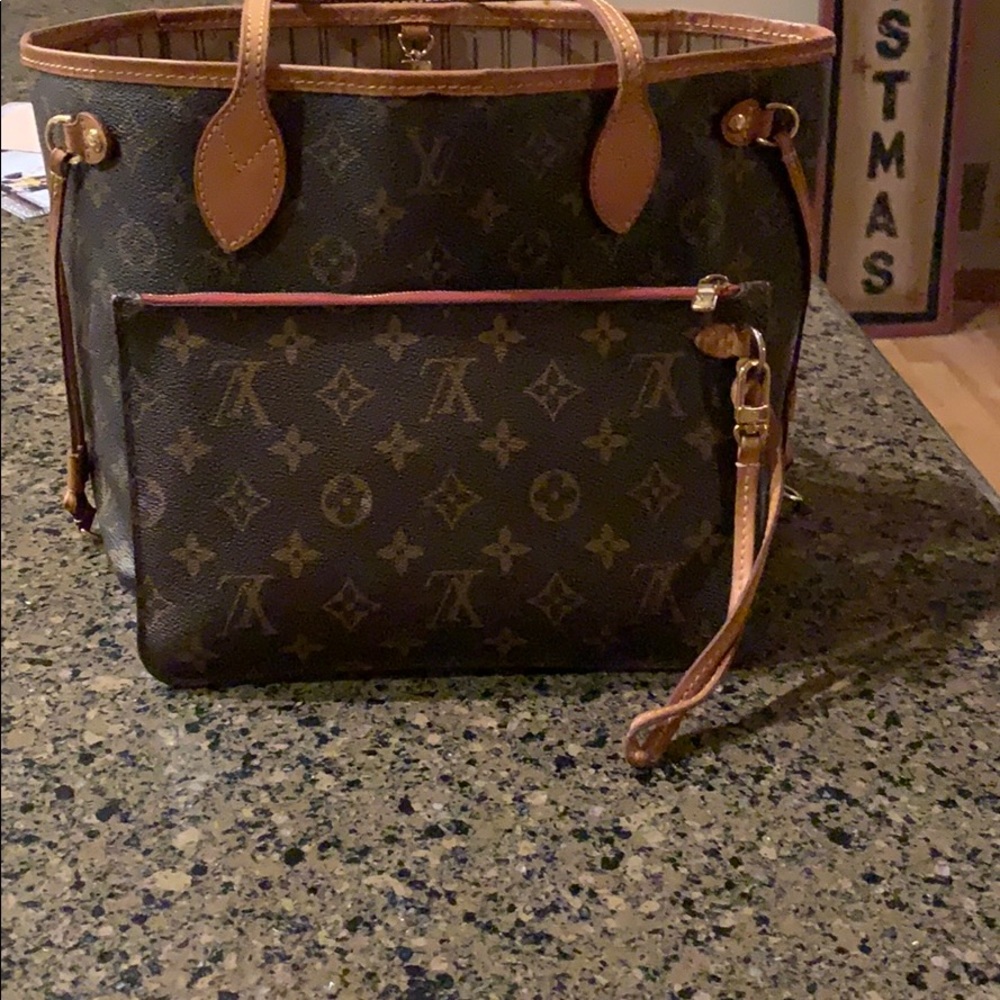 Authentic Louis Vuitton Mono Neverfull PM